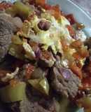 Wok de carne con verduras