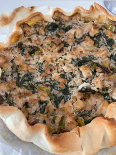 Foto de Quiche de Frango, Cogumelos e Espinafres