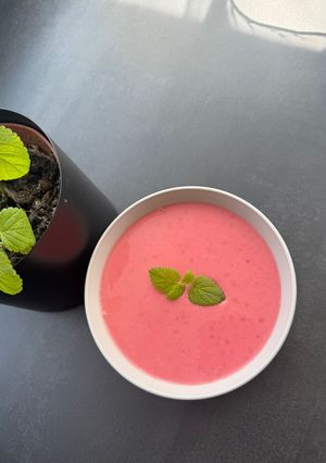 Málnakrémleves recept fotója