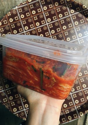 Hình của món Kim chi cải thảo.