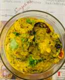 Arbi in mustard gravy (taro root)