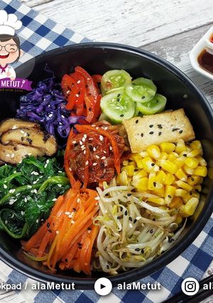 Foto resep Vegan Bibimbap alaMetut 👩‍🍳