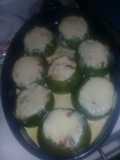 Zapallitos rellenos de pollo