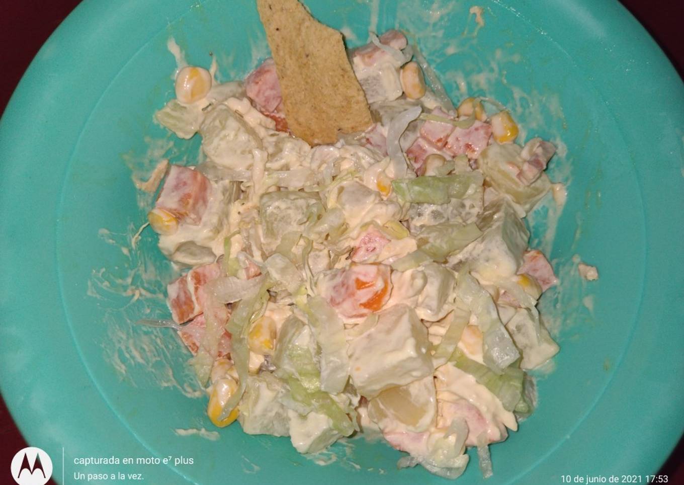 Mi ensalada con pollo