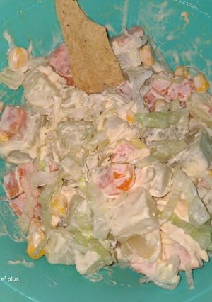 Una foto de Mi ensalada con pollo