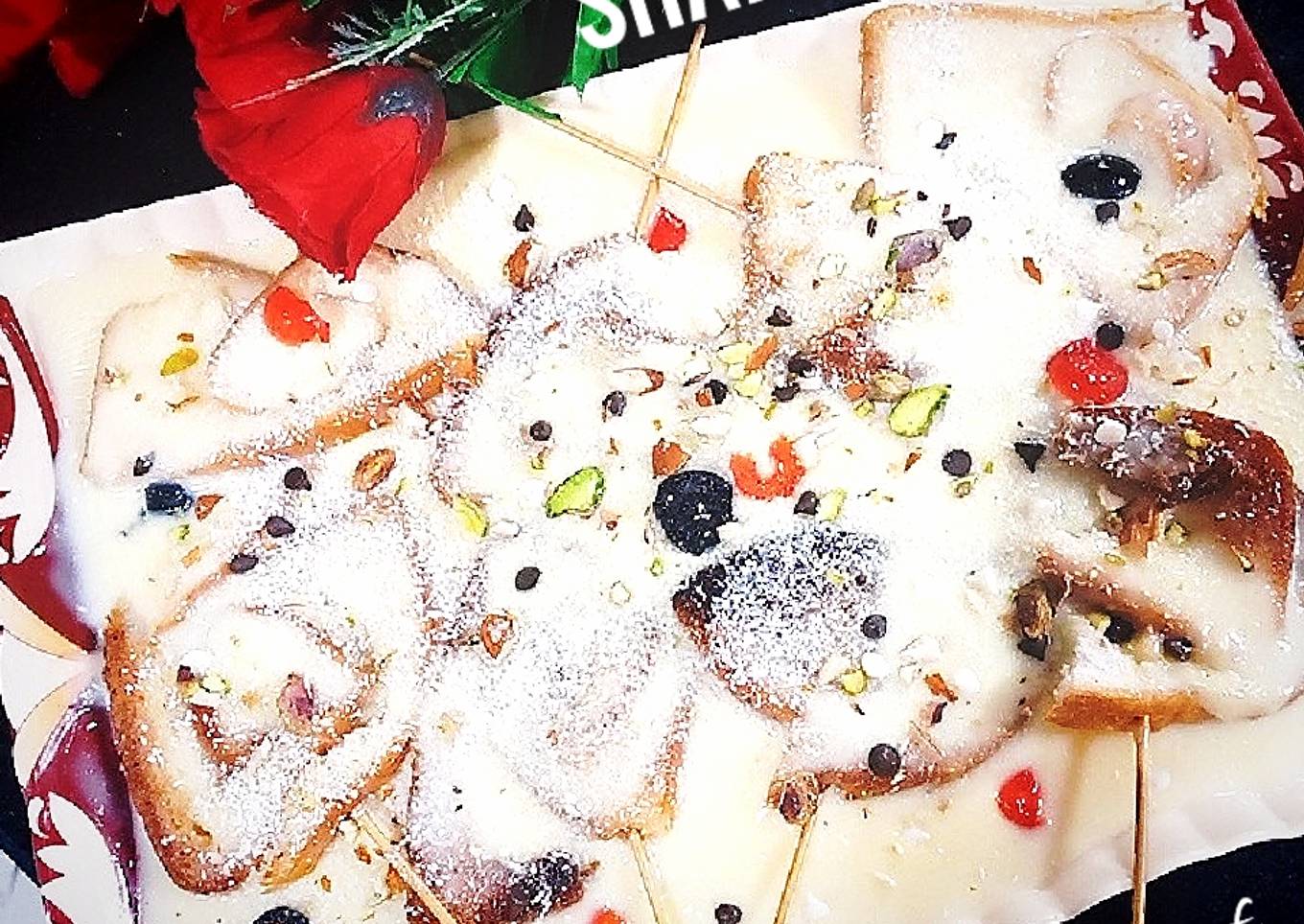 Leftover bread part (shahi tukrey)