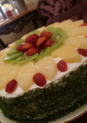 صورة لوصفة طريقة عمل وصفة كيكة الفواكه
