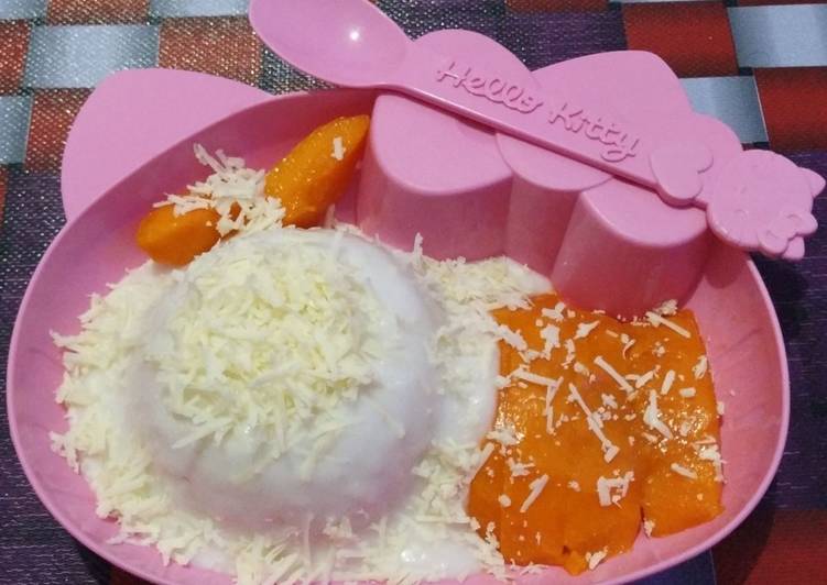 Bagaimana Menyiapkan Mangga sticky rice yang Enak Banget