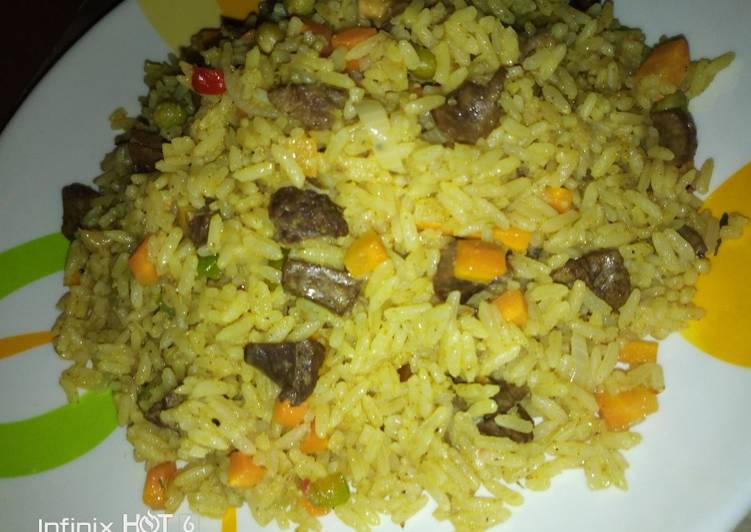 Recipe of Perfect Fried rice with liver