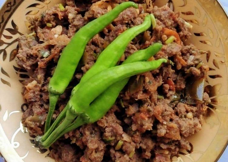 Easiest Way to Prepare Homemade Homemade Mutton Mince (Qeema)