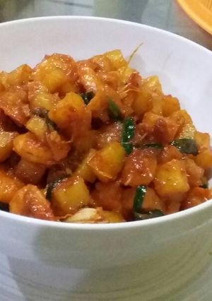 Foto resep Sambal goreng kentang udang