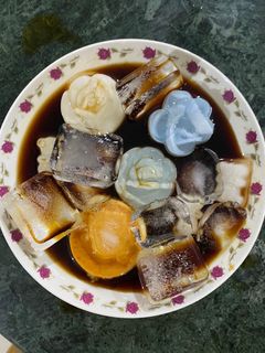 Hình của món Rau câu bánh flan.