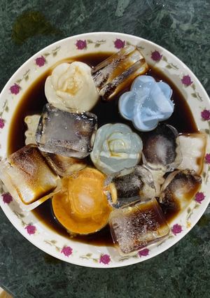 Hình của món Rau câu bánh flan.