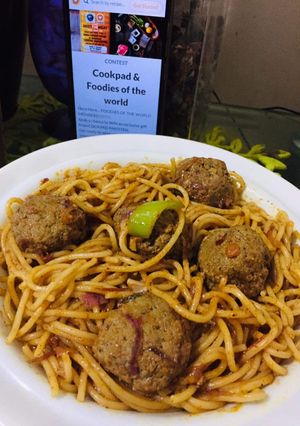 A picture of Beef Balls Chowmein.