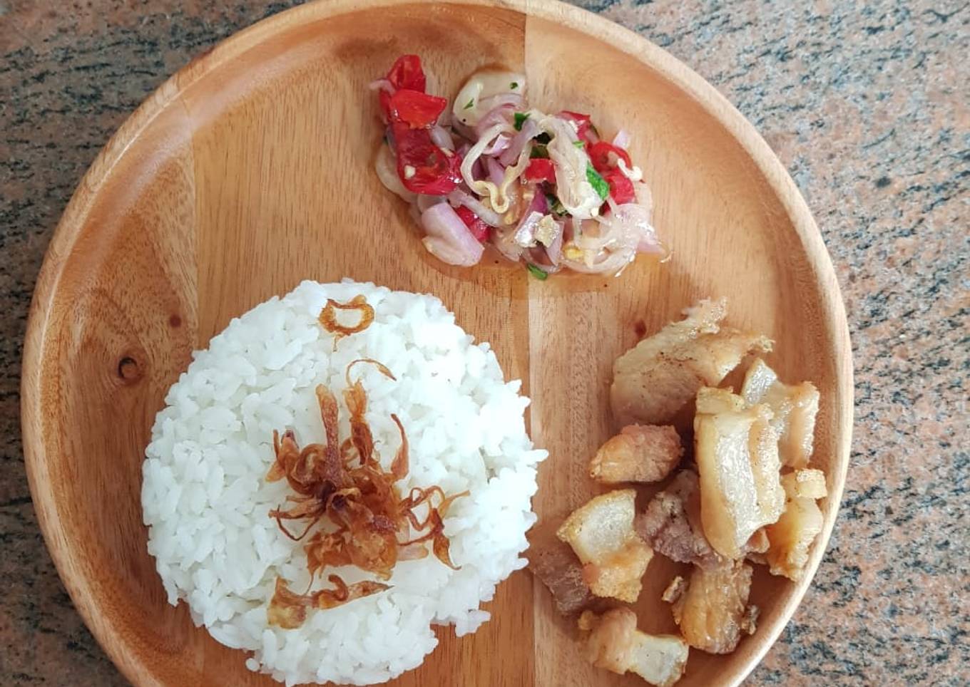 Pork Belly Crispy Sambal Matah ala Warung Cahaya