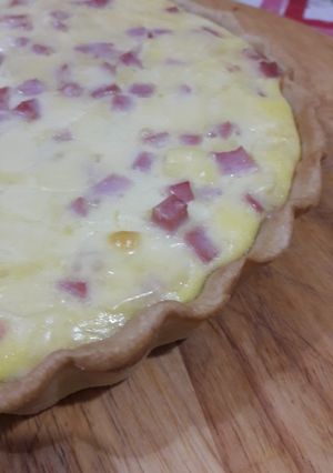 Una foto de Tarta de jamón y queso
