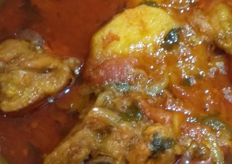 Easiest Way To Make Any-night-of-the-week Aloo Chicken Gravy - Ruiyibio