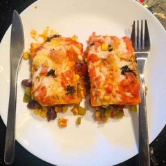 A picture of Veg Enchiladas.