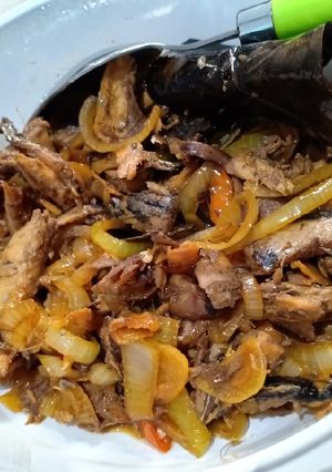 Foto resep Tongkol suwir kecap pedas