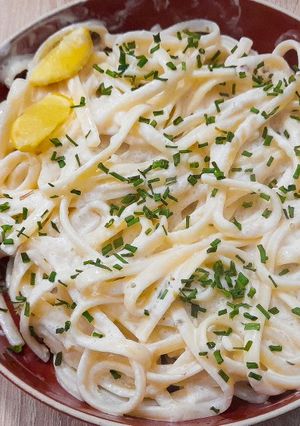 Une photo de Pasta al limone (pâtes au citron 🍋)