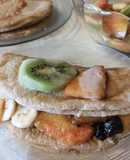 Crepes de harina de avena