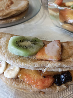 Una foto de Crepes de harina de avena