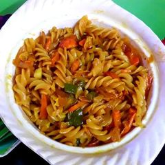 Vegetable pasta A picture of Vegetable pasta.