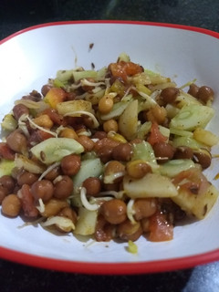 A picture of Black Sprout salad.