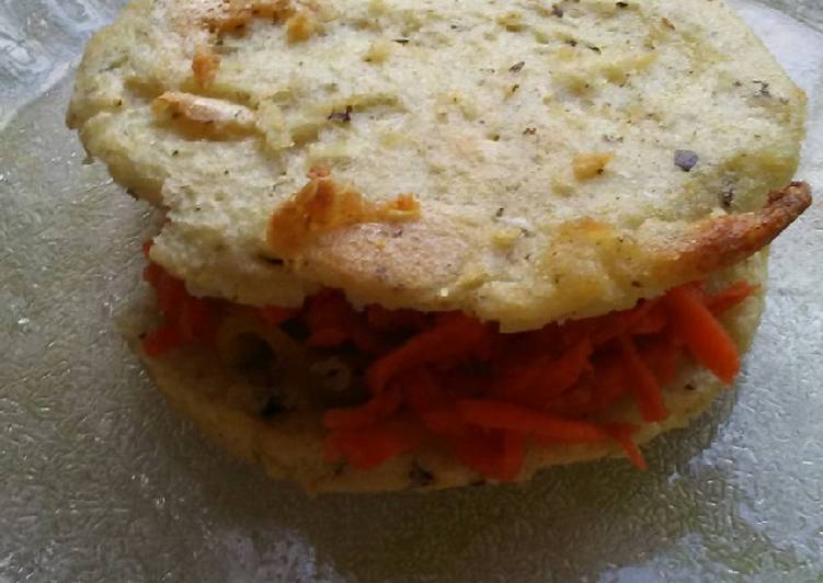 Step-by-Step Guide to Prepare Award-winning Sándwich con arepa de provenzal💜