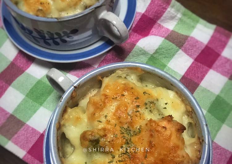 Bagaimana Membuat Salmon Gratin super creamy dan lezatos🥰 Anti Gagal