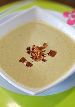 Una foto de Crema de espárragos