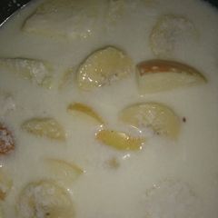 A picture of Yoghurt with fruit healthy breakfast.