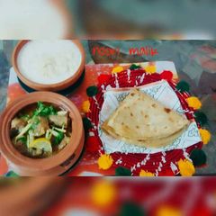 A picture of Lahori_Handi With Desi_ghee_wali_Roti.