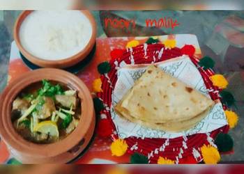 How to Make Yummy Lahori_Handi With Desi_ghee_wali_Roti