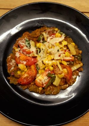 A picture of Healthy Bajra Thalipith Pizza.