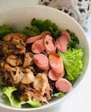 Phở trộn thịt gà xào