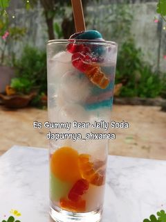 Foto resep Es Gummy Bear Jelly Soda