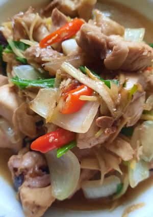 รูปของ 🐔🧄ไก่ผัดขิง🧅🌶