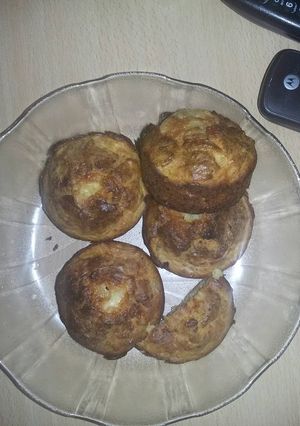 Una foto de Muffins de vegetales y queso