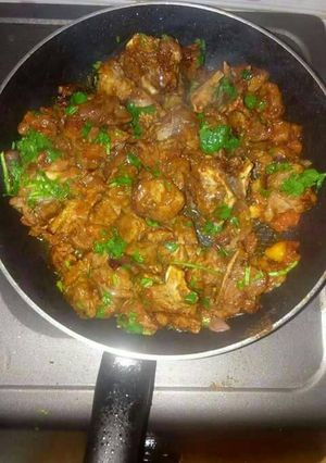 A picture of Fried beef.