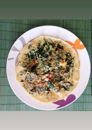 Una foto de Tortilla de espinaca