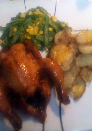 A picture of Oven Roasted Cornish Hens.