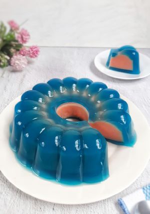 Foto resep Puding Semburat 2 warna