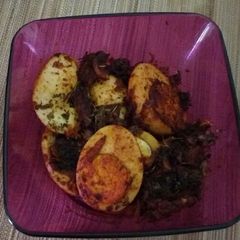 A picture of Fried Egg Masala.