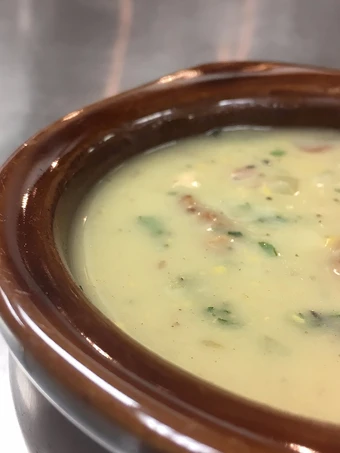 Easy Steps to Prepare Recipes Potato Bacon Cheddar Soup the Delicious Tasty.