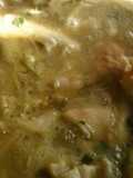 Pollo en salsa verde con setas