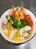 Tom Yum (Thai Hot and Sour Seafood Soup)