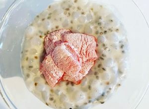 Una foto de “Arroz con leche” keto (los mochis sólo de decoración)