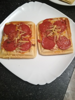 Una foto de Gofres pizzeros