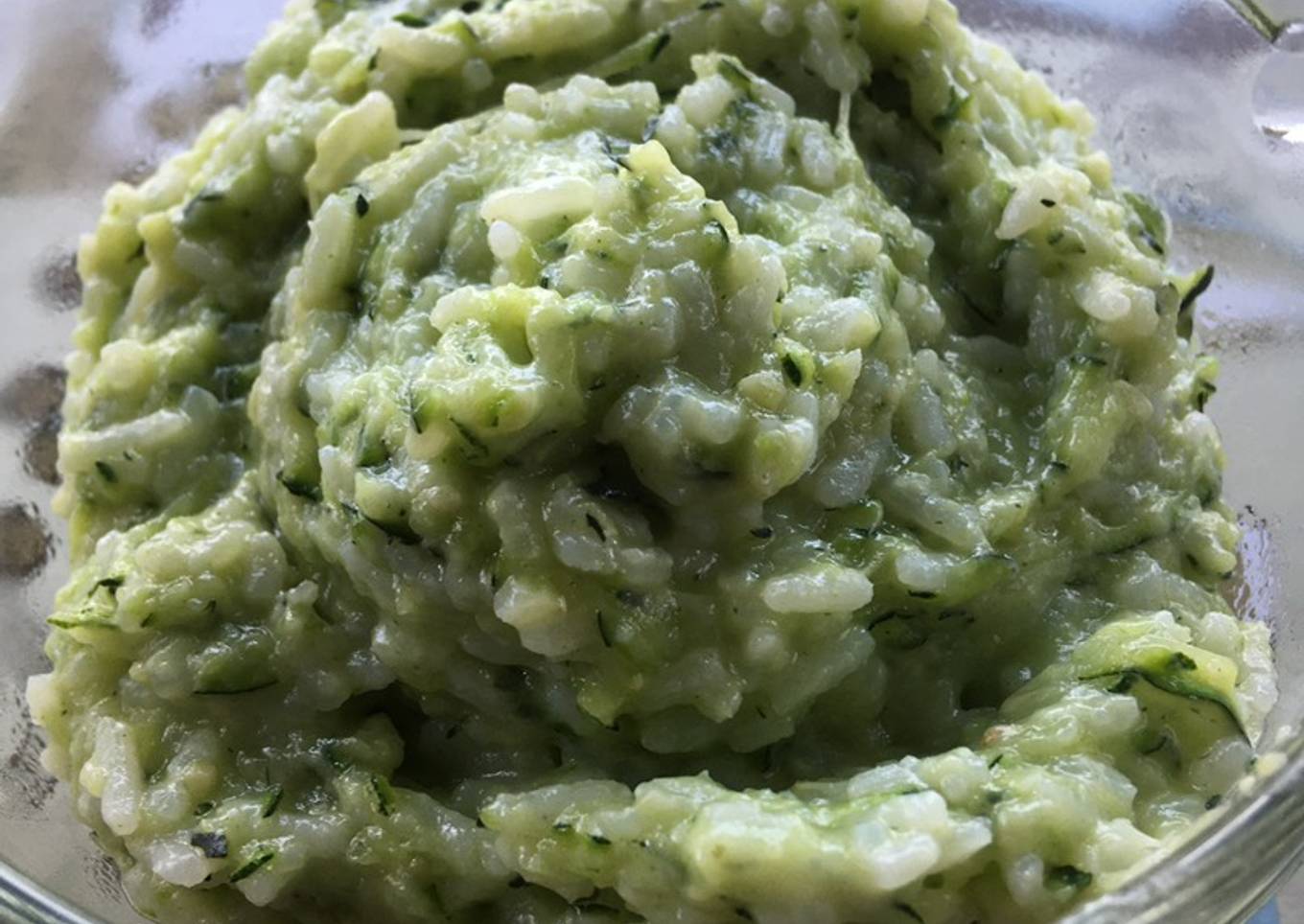 Creamy zucchini risotto